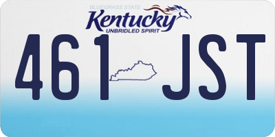 KY license plate 461JST