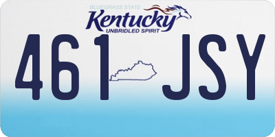 KY license plate 461JSY