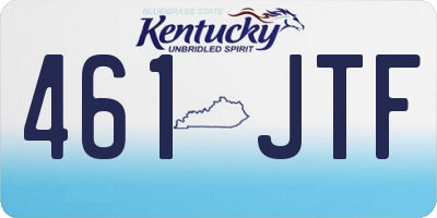 KY license plate 461JTF