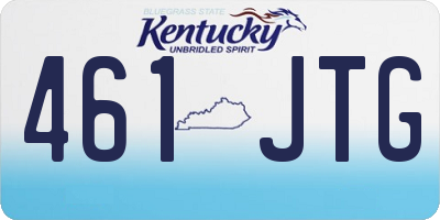 KY license plate 461JTG
