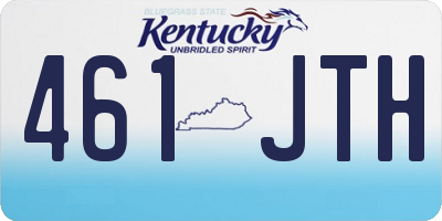 KY license plate 461JTH