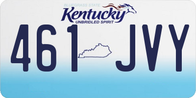 KY license plate 461JVY