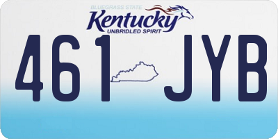 KY license plate 461JYB