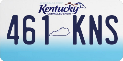 KY license plate 461KNS