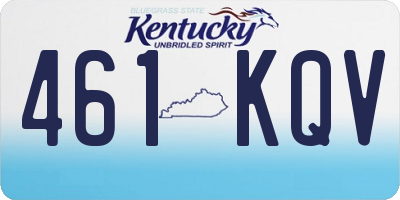 KY license plate 461KQV