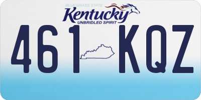 KY license plate 461KQZ