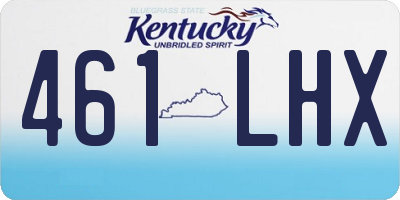 KY license plate 461LHX