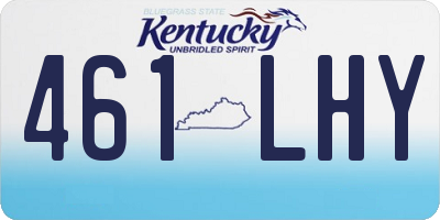 KY license plate 461LHY