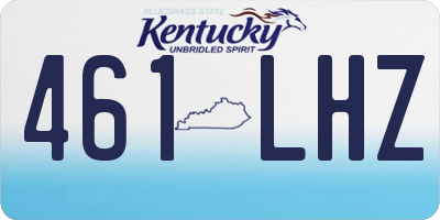 KY license plate 461LHZ