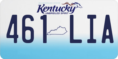 KY license plate 461LIA