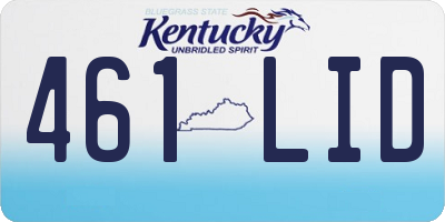 KY license plate 461LID