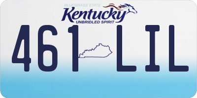 KY license plate 461LIL
