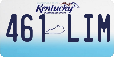 KY license plate 461LIM