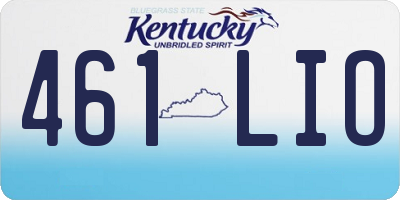 KY license plate 461LIO