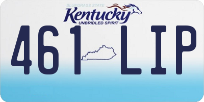 KY license plate 461LIP