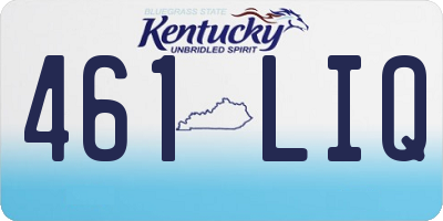 KY license plate 461LIQ