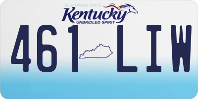 KY license plate 461LIW