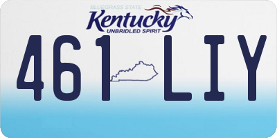 KY license plate 461LIY