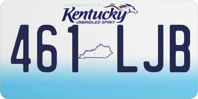 KY license plate 461LJB