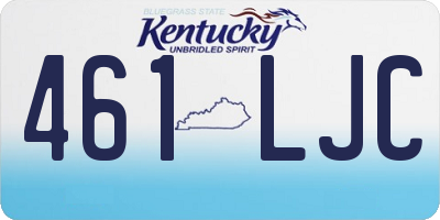 KY license plate 461LJC
