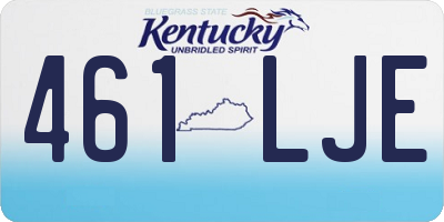 KY license plate 461LJE