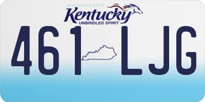 KY license plate 461LJG