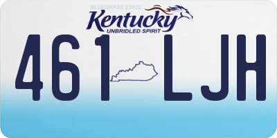 KY license plate 461LJH