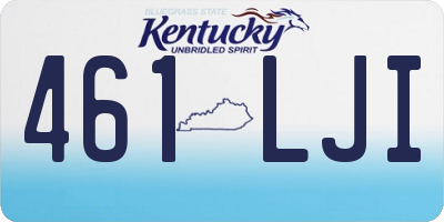 KY license plate 461LJI