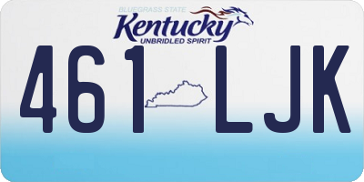 KY license plate 461LJK