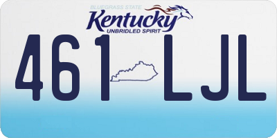 KY license plate 461LJL
