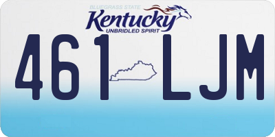 KY license plate 461LJM