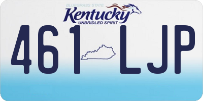 KY license plate 461LJP