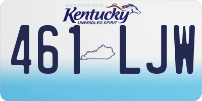 KY license plate 461LJW