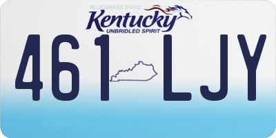 KY license plate 461LJY