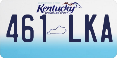 KY license plate 461LKA