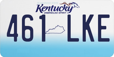 KY license plate 461LKE