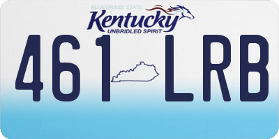 KY license plate 461LRB