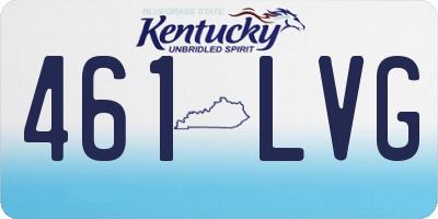 KY license plate 461LVG