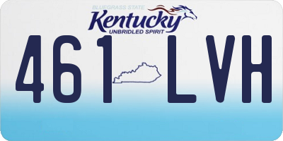 KY license plate 461LVH