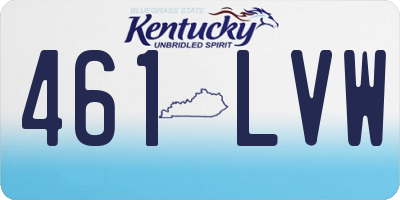 KY license plate 461LVW