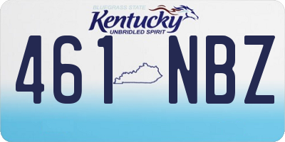 KY license plate 461NBZ