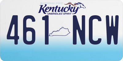 KY license plate 461NCW