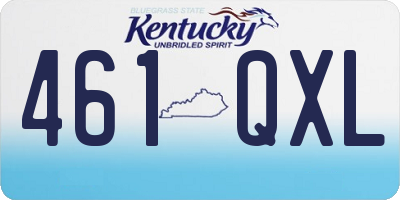 KY license plate 461QXL