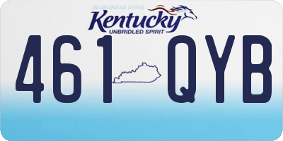 KY license plate 461QYB