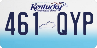 KY license plate 461QYP