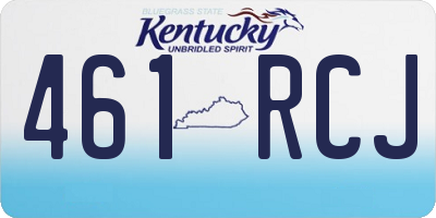 KY license plate 461RCJ