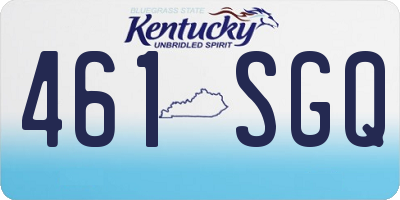 KY license plate 461SGQ