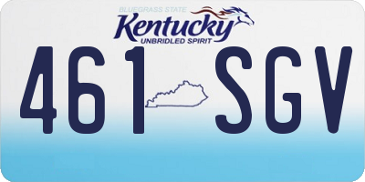 KY license plate 461SGV