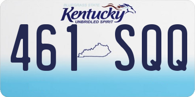 KY license plate 461SQQ
