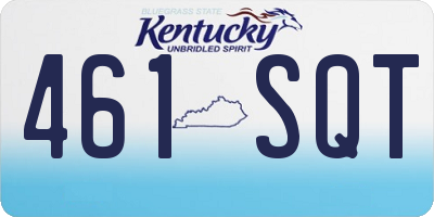 KY license plate 461SQT